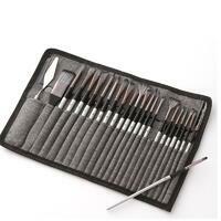 Без бренда «Коробка 50 шт.: Набор кистей для рисования в чехле, премиум набор (23 нейлоновых кисти, 1 мастихин)» в Кургане