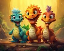 Без бренда «Милые и веселые дракончики» в Кургане в интернет-магазине  Без бренда «Милые и веселые дракончики» в Кургане