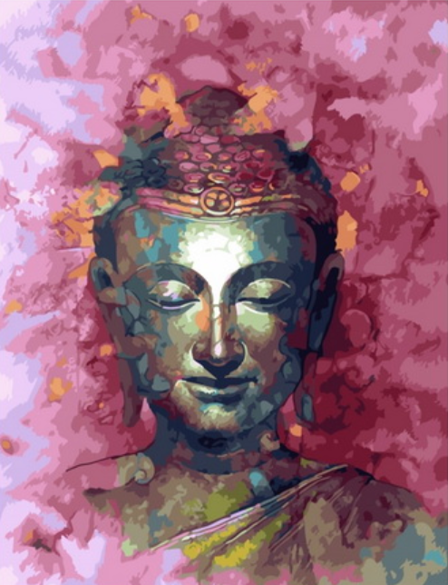 Картина по номерам 40x50 Портрет Будды
