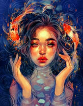 Без бренда «Девушка и карпы кои» в Кургане