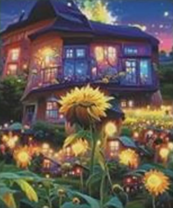 Без бренда «Сказочный домик и поле подсолнухов» в Кургане в интернет-магазине  Без бренда «Сказочный домик и поле подсолнухов» в Кургане