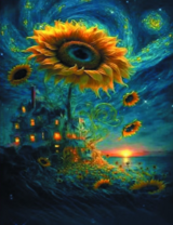 Без бренда «Фэнтези сюжет с подсолнухом» в Кургане в интернет-магазине  Без бренда «Фэнтези сюжет с подсолнухом» в Кургане