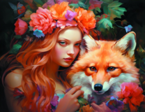 Без бренда «Рыжая девушка и рыжая лисица» в Кургане в интернет-магазине  Без бренда «Рыжая девушка и рыжая лисица» в Кургане