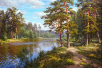 Без бренда «Хвойный лес и река» в Кургане в интернет-магазине  Без бренда «Хвойный лес и река» в Кургане