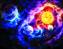 Без бренда «Солнце и планеты среди туч» в Кургане